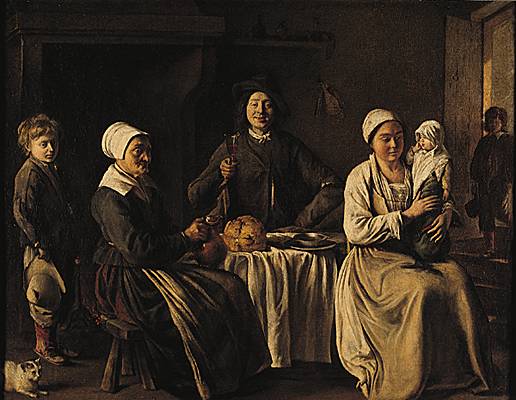 Louis Le Nain, <i>Famille de paysans</i> Louis Le Nain, <i>Famille de paysans</i>