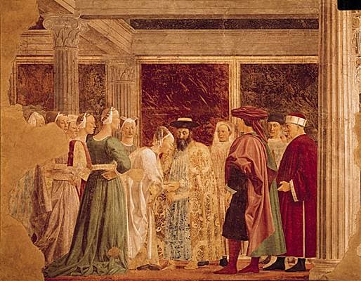 Piero Della Francesca, Rencontre de la reine de Saba et de Salomon Piero Della Francesca, Rencontre de la reine de Saba et de Salomon