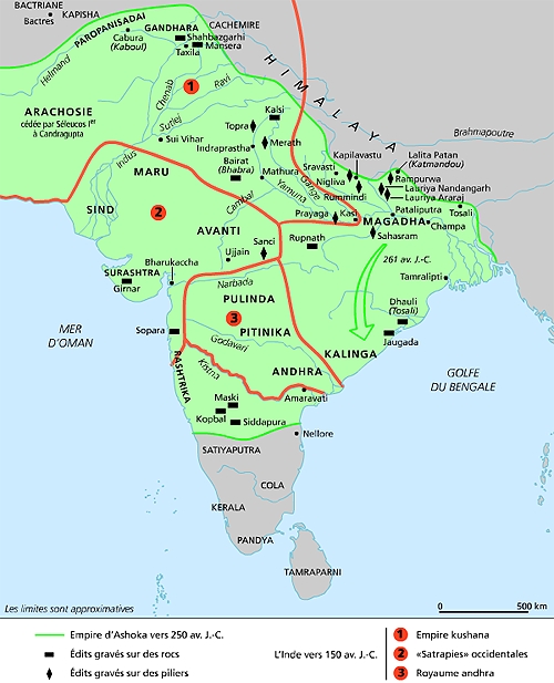 L'empire d'Ashoka et son démembrement L'empire d'Ashoka et son démembrement