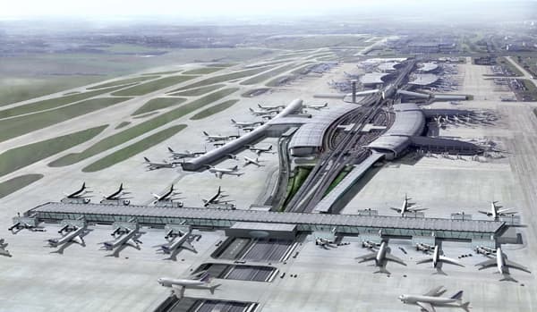 Aéroport Roissy-Charles-de-Gaulle, vue d’artiste Aéroport Roissy-Charles-de-Gaulle, vue d’artiste