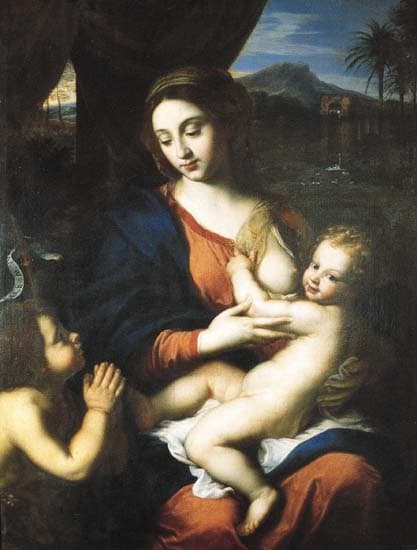 Pierre Mignard, la Vierge et l'Enfant et le petit saint Jean Pierre Mignard, la Vierge et l'Enfant et le petit saint Jean