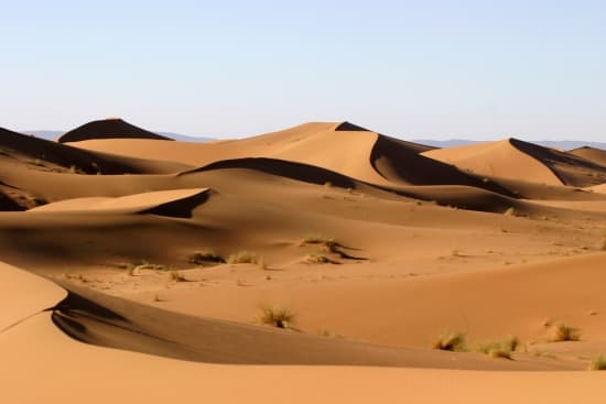 Dunes dans le désert. Dunes dans le désert.