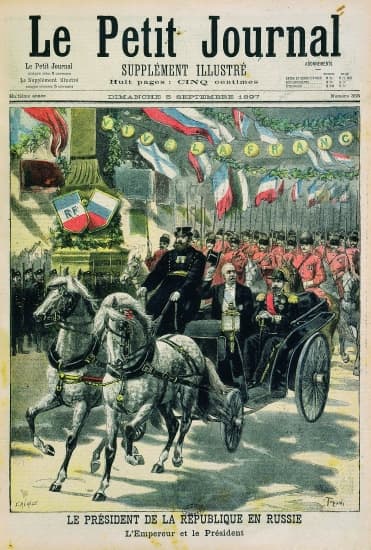 Le président de la République Félix Faure et le tsar Nicolas II en Russie Le président de la République Félix Faure et le tsar Nicolas II en Russie