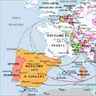 Les possessions espagnoles en Europe jusqu'en 1714